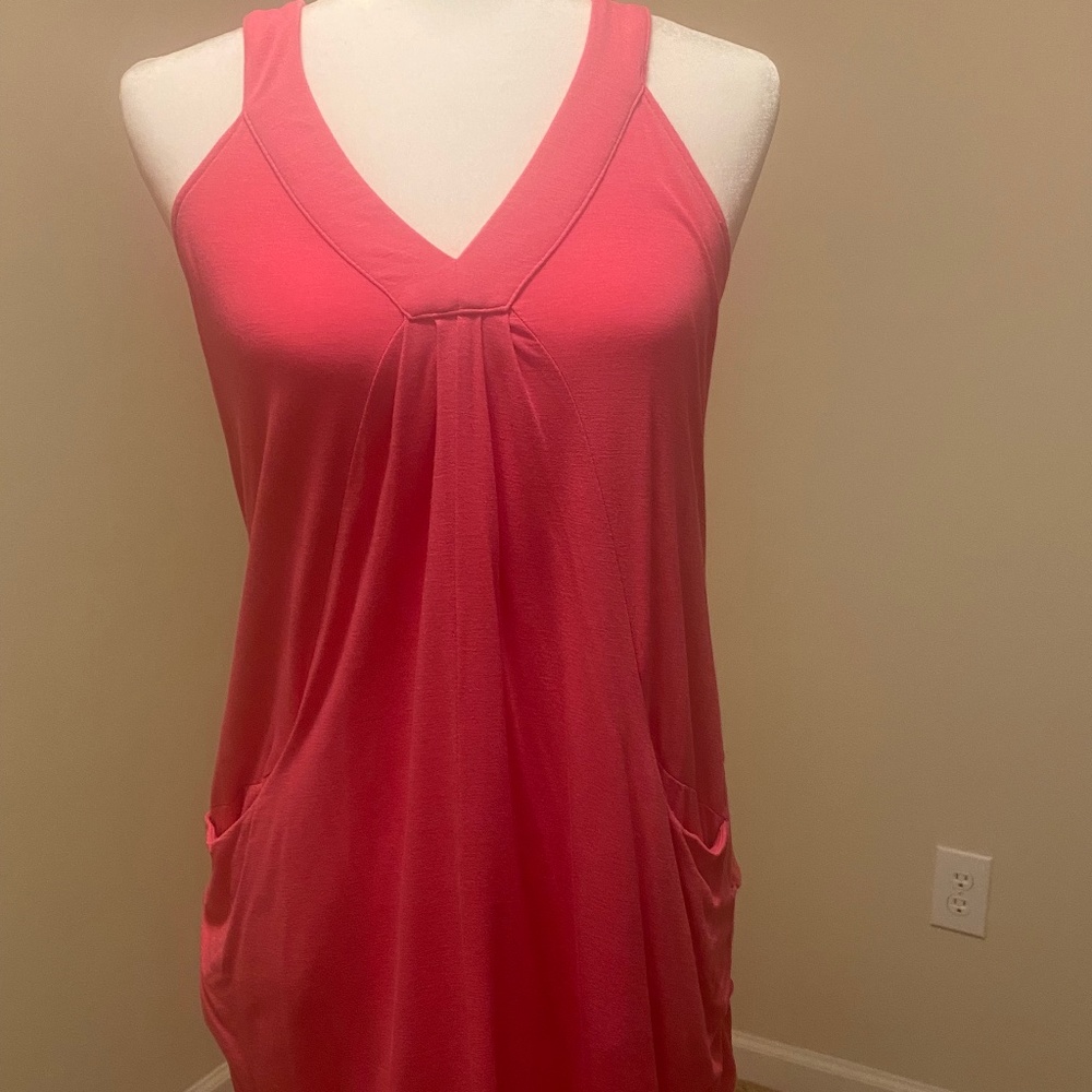 Bright Pink Tunic Mini Dress